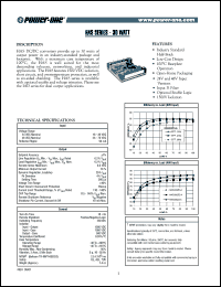 HAS030ZJ-A datasheet: 30 Watt, input voltage range:36-75V, output voltage 15V,(2A)  DC/DC converter HAS030ZJ-A
