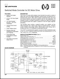 UC1637J datasheet:  SWITCHED MODE CONTROLLER FOR DC MOTOR DRIVE UC1637J