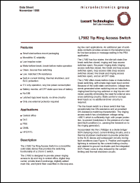 ATTL7582AC datasheet: Tip ring access switch ATTL7582AC