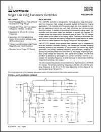 UCC3751N datasheet:  SINGLE LINE RING GENERATOR CONTROLLER UCC3751N