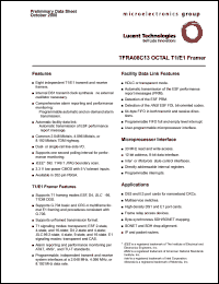 TFRA08C13-DB datasheet: Octal T1/E1 framer TFRA08C13-DB