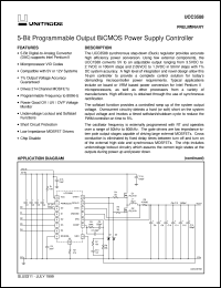 UCC3588N datasheet:  5-BIT PROGRAMMABLE OUTPUT BICMOS POWER SUPPLY CONTROLLER UCC3588N