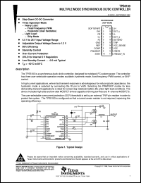 TPS5103IDBR datasheet:  MULTI-MODE SYNCHRONOUS DC/DC CONTROLLER TPS5103IDBR