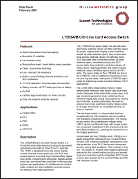 ATTL7583AAJ-D datasheet: Line card acces switch. ATTL7583AAJ-D