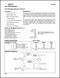 UC2950T datasheet:  HALF-BRIDGE BIPOLAR SWITCH UC2950T