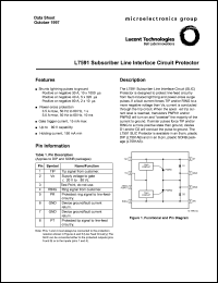 ATTL7591AB datasheet: Subscriber line interface circuit processor. ATTL7591AB
