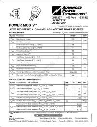 JX2N7227 datasheet: 400V, power MOS IV transistor JX2N7227
