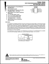 TPS2833D datasheet:  SYNCHRONOUS-BUCK MOSFET DRIVER WITH DEAD TIME CONTROL TPS2833D