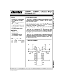 EL1504CM datasheet: Differential  line driver EL1504CM