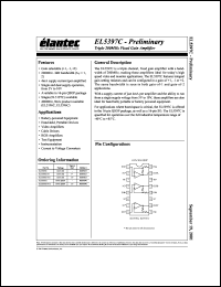 EL5397CU datasheet: Triple 200MHz, fixed gain amplifier EL5397CU