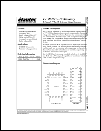 EL5825CU datasheet: 8-channel TFT-LCD reference voltage generator EL5825CU