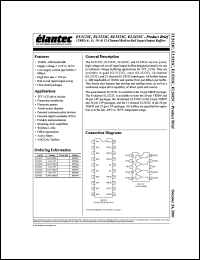 EL5123CY datasheet: 12MHz, 4-,8-,10-,12-channel rail to rail input-output buffer EL5123CY