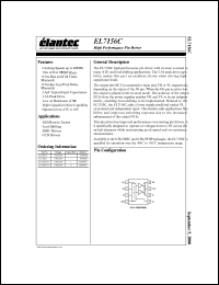 EL7156CS-T13 datasheet: High - performance pin driver EL7156CS-T13