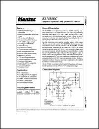 EL7558BCM-T13 datasheet: Integrated adjustable 8 Amp synchronous switcher EL7558BCM-T13