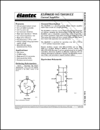 ELH0002H/883B datasheet: Current amplifier ELH0002H/883B