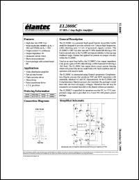 EL2008CT datasheet: 55MHz, 1 Amp buffer amplifier EL2008CT