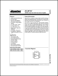 EL2073CS datasheet: 200MHz unity-gain stable operational  amplifier EL2073CS