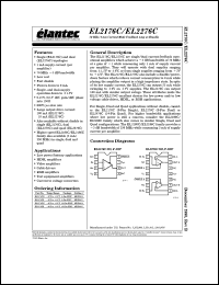 EL2176CS datasheet: 70MHz/1 mA current mode feedback amplifier w/disable EL2176CS