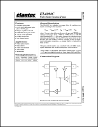 EL4094CS datasheet: Video gain control/fader EL4094CS