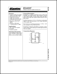 EL4452CS datasheet: Wideband variable-gain amplifier with gain of 10 EL4452CS