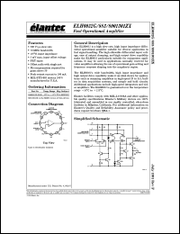 ELH0032G/883B datasheet: Fast operational amplifier ELH0032G/883B