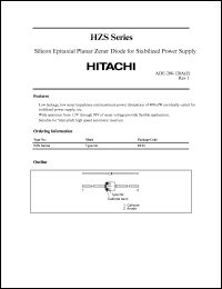 HZS11C3 datasheet: 11.4-11.9V zener diode for stabilized power supply HZS11C3