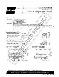 LA7320 datasheet: VHS VTR playback head and recording amplifier LA7320