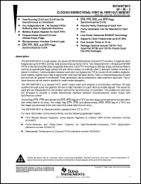 SN74ABT3612-15PCB datasheet:  64 X 36 X 2 BIDIRECTIONAL SYNCHRONOUS FIFO MEMORY SN74ABT3612-15PCB