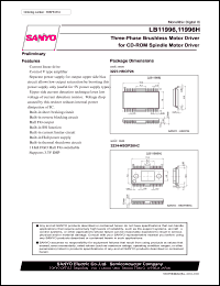 LB11996 datasheet: Three-phase brushless motor driver for CD-ROM spindle drive LB11996