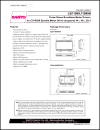 LB11999H datasheet: Three-phase brushless motor driver for CD-ROM spindle drive (supports 44x, 48x, 50x) LB11999H