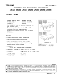 TD62504F datasheet: 7 single driver TD62504F