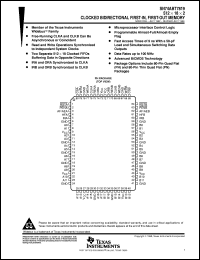 SN74ABT7819-12PH datasheet:  512 X 18 X 2 BIDIRECTIONAL SYNCHRONOUS FIFO MEMORY SN74ABT7819-12PH