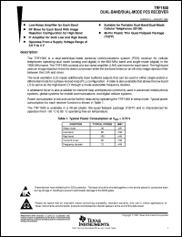 TRF1500PFB datasheet:  DUAL-BAND/DUAL-MODE PCS RECEIVER TRF1500PFB