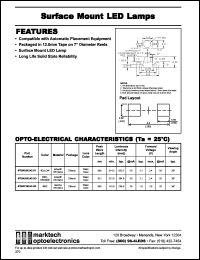 MTSM7302AZ-UR datasheet: Surface mount LED lamp. Color red. Lens color water clear. Luminous intensity(mcd): 142.0(min), 236.0(typ). Peak wavelength 660 nm. MTSM7302AZ-UR