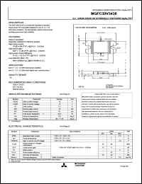 MGFC39V3436A datasheet: 3.4-3.6 GHz band 4W internally matched GaAs FET MGFC39V3436A