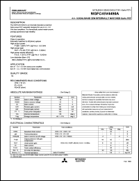 MGFC45V4450A datasheet: 4.4-5.0 GHz band 32W internally matched GaAs FET MGFC45V4450A