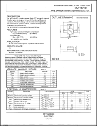 MGF1001BT datasheet: Tape carrier microwave power GaAs fet MGF1001BT