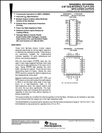 SNJ54AS825AW datasheet:  8-BIT BUS-INTERFACE FLIP-FLOPS WITH 3-STATE OUTPUTS SNJ54AS825AW