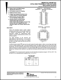 SNJ54BCT374J datasheet:  OCTAL EDGE-TRIGGERED D-TYPE FLIP-FLOPS WITH 3-STATE OUTPUTS SNJ54BCT374J