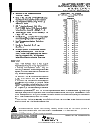 SN74ABT16823DLR datasheet:  18-BIT BUS INTERFACE FLIP-FLOPS WITH 3-STATE OUTPUTS SN74ABT16823DLR