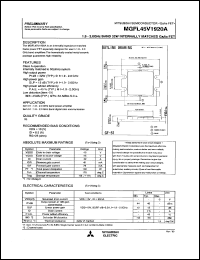 MGFL45V1920A datasheet: 1.9 - 2.0 GHz 32W internally matched GaAs fet MGFL45V1920A
