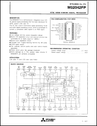 M52042FP datasheet: NTSC video chroma signal processor M52042FP