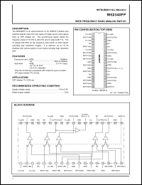 M52348FP datasheet: Wide frequency band analog switch M52348FP