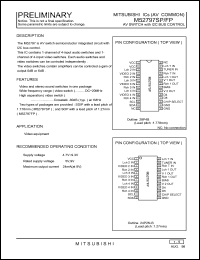 M52797SP datasheet: AV switch with I2C bus control M52797SP
