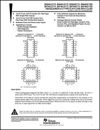 JM38510/37201BEA datasheet:  HEX D-TYPE FLIP-FLOPS WITH CLEAR JM38510/37201BEA