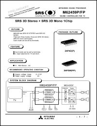 M62459P datasheet: Sound controller for TV M62459P