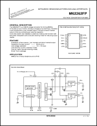 M62262FP datasheet: Voltage converter for MMIC M62262FP