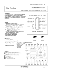 M64893AFP datasheet: Serial input PLL frequency synthesizer for TV/VCR M64893AFP