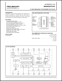 M64895FP datasheet: I2C bus frequency synthesizer for TV/VCR M64895FP