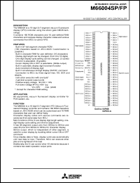 M66004FP datasheet: 16-digit 5x7-segmnt VFD controller M66004FP